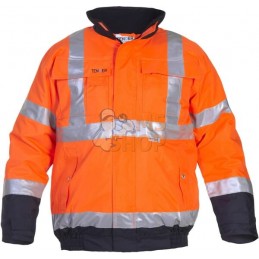 Veste de pilote Oui, orange-bleu, taille L, EU : 52-54 Hydrowear | HYDROWEAR Veste de pilote Oui, orange-bleu, taille L, EU : 52