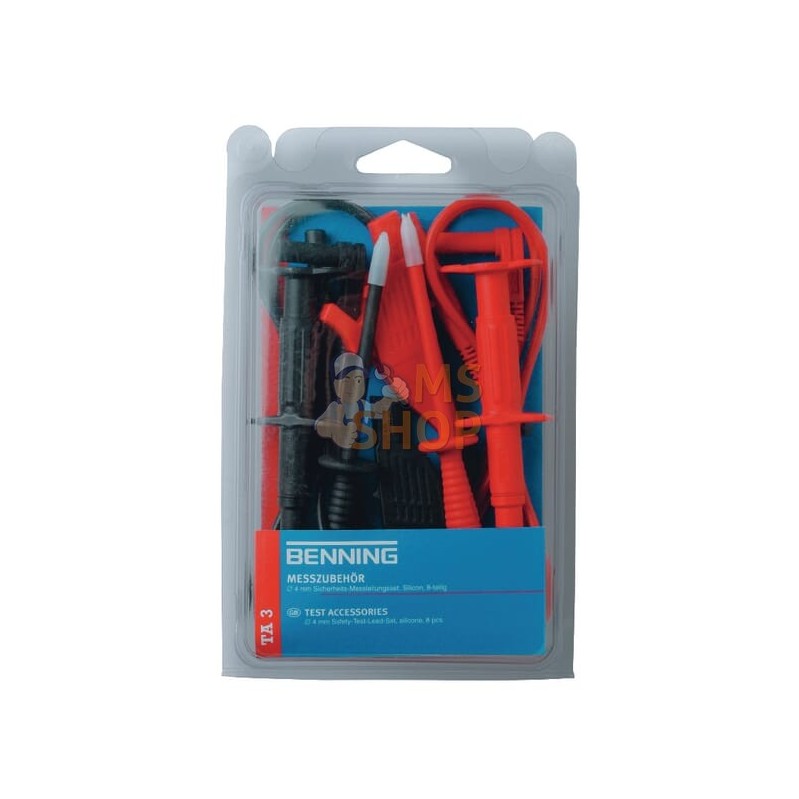 Set de cordons de mesure de sécurité TA3 | BENNING Set de cordons de mesure de sécurité TA3 | BENNINGPR#823489