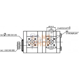 Pompe hydraulique AZPFF-12-016/016LCP2020KB-S0007 Bosch Rexroth | BOSCH REXROTH Pompe hydraulique AZPFF-12-016/016LCP2020KB-S000