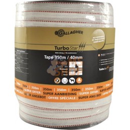 Ruban TurboStar 40mm blc 350m | GALLAGHER Ruban TurboStar 40mm blc 350m | GALLAGHERPR#854197