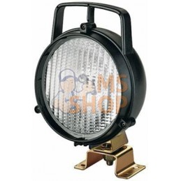 Phare de travail rond, 12V, transparent, à boulonner, Ø 147mm, Hella | UNBRANDED Phare de travail rond, 12V, transparent, à boul
