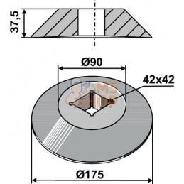 Disque final externe p. 40x40 | UNBRANDED Disque final externe p. 40x40 | UNBRANDEDPR#851087