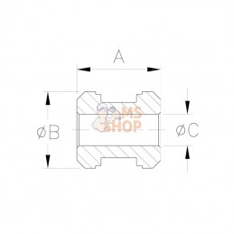 DS2902504VM; KRAMP; Piston DS25 alésage 25 Joint p; pièce detachée