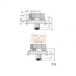 CH7090212; KRAMP; Manchette empilable 70x90x21,2; pièce detachée