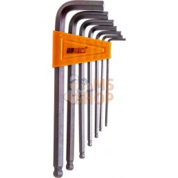 Jeu de clés mâles hexagonales 7 pcs. 2,5-10mm | GOPART Jeu de clés mâles hexagonales 7 pcs. 2,5-10mm | GOPARTPR#513021