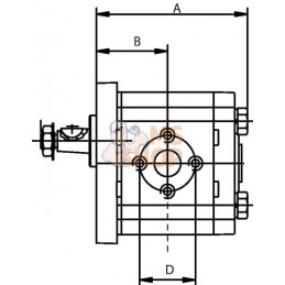 Pompe hydraulique 8,2cm3 | GOPART Pompe hydraulique 8,2cm3 | GOPARTPR#690285