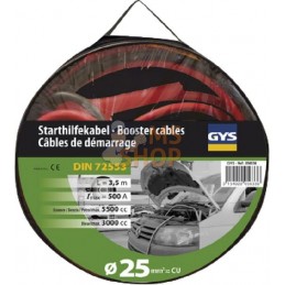 Kit câbles démarrage 25mm² - 3,5m | GYS Kit câbles démarrage 25mm² - 3,5m | GYSPR#896360