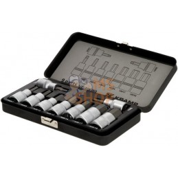 Jeu 9 douilles 1/2" 6 pans, métrique | KRAMP Jeu 9 douilles 1/2" 6 pans, métrique | KRAMPPR#564704