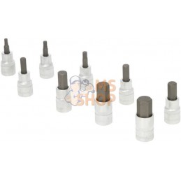 Jeu 9 douilles 1/2" 6 pans, métrique | KRAMP Jeu 9 douilles 1/2" 6 pans, métrique | KRAMPPR#564704
