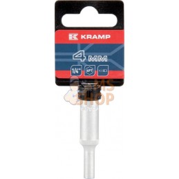 Douille longue 1/4" 6 pans 4 mm | KRAMP Douille longue 1/4" 6 pans 4 mm | KRAMPPR#566101