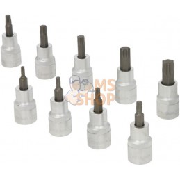 Jeu 9 douilles 1/2" Torx | KRAMP Jeu 9 douilles 1/2" Torx | KRAMPPR#564824