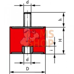 Silent bloc vibrations TYPE B | KRAMP Silent bloc vibrations TYPE B | KRAMPPR#799281