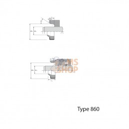 ASM566658; KRAMP; Racleur ASM 56x 66x 5/8; pièce detachée