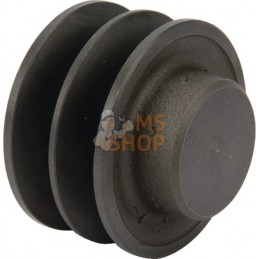 Poulie pour courroie trapézoïdale 2 rainures B ou SPB diamètre 83 mm Kramp | KRAMP Poulie pour courroie trapézoïdale 2 rainures 