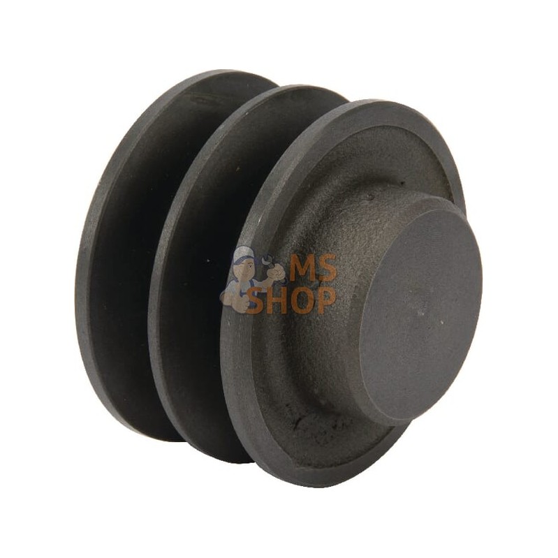 Poulie pour courroie trapézoïdale 2 rainures B ou SPB diamètre 83 mm Kramp | KRAMP Poulie pour courroie trapézoïdale 2 rainures Poulie pour courroie trapézoïdale 2 rainures B ou SPB diamètre 83 mm Kramp | KRAMP Poulie pour courroie trapézoïdale 2 rainures