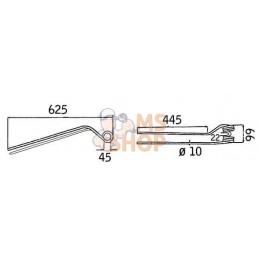 Dent d'andaineuse rotative G. int. | KRAMP Dent d'andaineuse rotative G. int. | KRAMPPR#565086