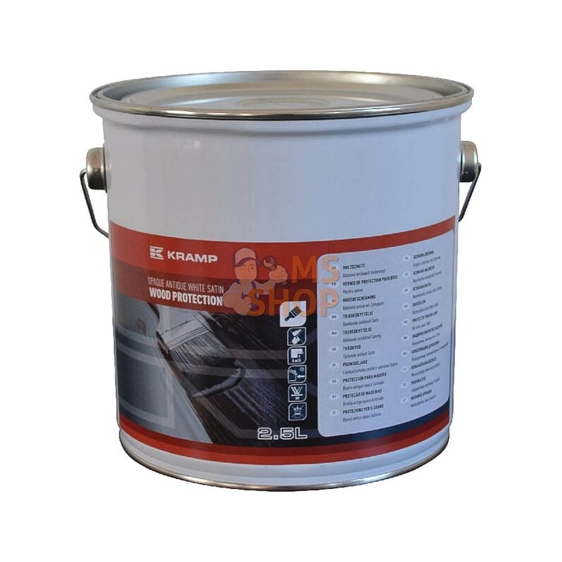 Peinture p. bois blanc.ant. 2,5L | KRAMP Peinture p. bois blanc.ant. 2,5L | KRAMPPR#842315 Peinture p. bois blanc.ant. 2,5L | KRAMP Peinture p. bois blanc.ant. 2,5L | KRAMPPR#842315