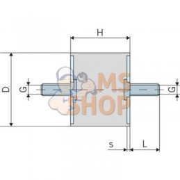 Silent bloc vibrations TYPE A | KRAMP Silent bloc vibrations TYPE A | KRAMPPR#799279