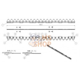 Lame dentée 1,60m Aebi | KRAMP Lame dentée 1,60m Aebi | KRAMPPR#564058