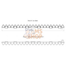 Lame dentée 1,60m Aebi | KRAMP Lame dentée 1,60m Aebi | KRAMPPR#564038