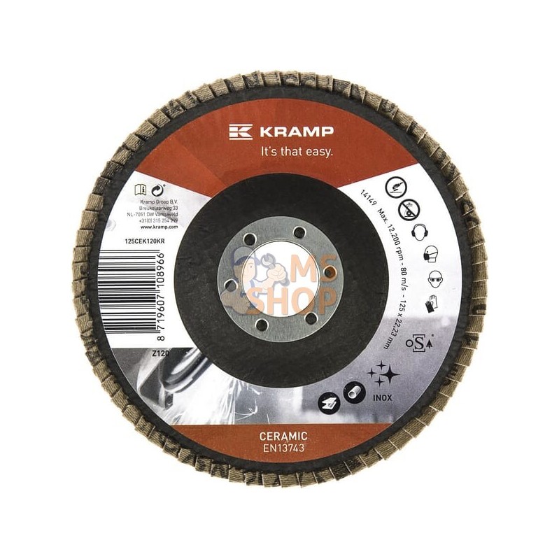 Disque lam. céramiq 125mm K120 | KRAMP Disque lam. céramiq 125mm K120 | KRAMPPR#462162 Disque lam. céramiq 125mm K120 | KRAMP Disque lam. céramiq 125mm K120 | KRAMPPR#462162