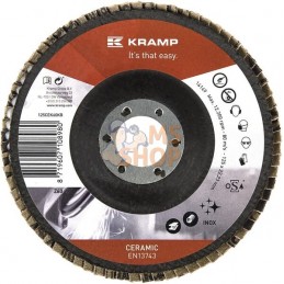Disque lam. céramiq 125mm K60 | KRAMP Disque lam. céramiq 125mm K60 | KRAMPPR#462154