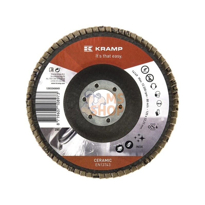 Disque lam. céramiq 125mm K80 | KRAMP Disque lam. céramiq 125mm K80 | KRAMPPR#462152 Disque lam. céramiq 125mm K80 | KRAMP Disque lam. céramiq 125mm K80 | KRAMPPR#462152