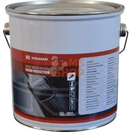 Peinture pour bois, rouge 2,5L | KRAMP Peinture pour bois, rouge 2,5L | KRAMPPR#842263