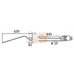 Dent d'andaineuse rotative G. ext. | KRAMP Dent d'andaineuse rotative G. ext. | KRAMPPR#565084