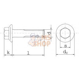 Boulon Tensilock zingué M10x16 | KRAMP Boulon Tensilock zingué M10x16 | KRAMPPR#707026