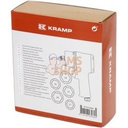 clés à chocs pneumatique 1/2" avec 6 douilles 680Nm type Super Mini | KRAMP clés à chocs pneumatique 1/2" avec 6 douilles 680Nm 