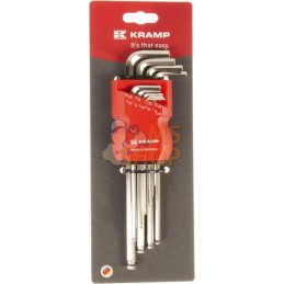 Clés hex. 0,05-5/16" 10 pièces | KRAMP Clés hex. 0,05-5/16" 10 pièces | KRAMPPR#564802