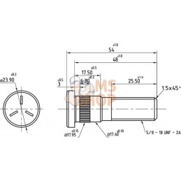 Boulon de roue | KRAMP Boulon de roue | KRAMPPR#650244
