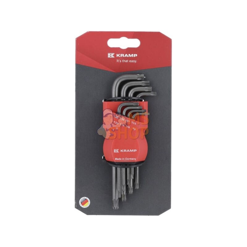TORX® Key Set TX 9-40 8-pcs. | KRAMP TORX® Key Set TX 9-40 8-pcs. | KRAMPPR#564502 TORX® Key Set TX 9-40 8-pcs. | KRAMP TORX® Key Set TX 9-40 8-pcs. | KRAMPPR#564502