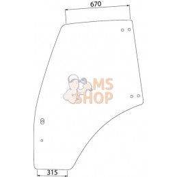 Vitre de porte gauche | KRAMP Vitre de porte gauche | KRAMPPR#463958