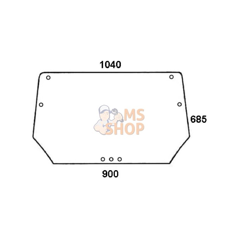 Vitre de cabine | KRAMP Vitre de cabine | KRAMPPR#463902