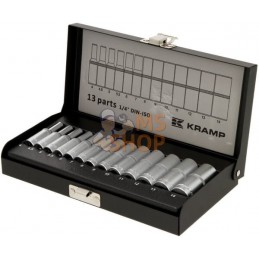 Jeu 13 douilles 1/4" 6 pans | KRAMP Jeu 13 douilles 1/4" 6 pans | KRAMPPR#564870