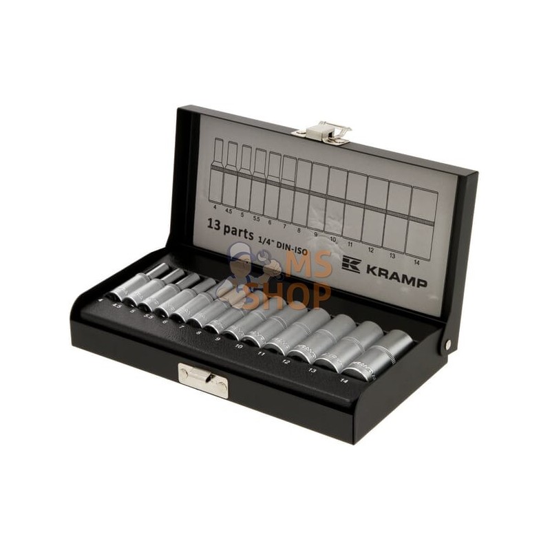 Jeu 13 douilles 1/4" 6 pans | KRAMP Jeu 13 douilles 1/4" 6 pans | KRAMPPR#564870 Jeu 13 douilles 1/4" 6 pans | KRAMP Jeu 13 douilles 1/4" 6 pans | KRAMPPR#564870