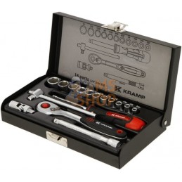 Jeu 16 douilles 1/4" | KRAMP Jeu 16 douilles 1/4" | KRAMPPR#564537