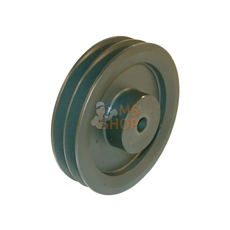 Poulie pour courroie trapézoïdale 2 rainures Z ou SPZ diamètre 54 mm Kramp | KRAMP Poulie pour courroie trapézoïdale 2 rainures 