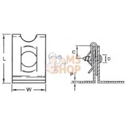 Écrou de serrage 3,5mm 12,5x11 | KRAMP Écrou de serrage 3,5mm 12,5x11 | KRAMPPR#703420