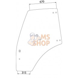 Vitre de porte droite | KRAMP Vitre de porte droite | KRAMPPR#464026