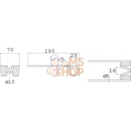 Dent de ramassage Ø5 p/Welger | KRAMP Dent de ramassage Ø5 p/Welger | KRAMPPR#565948