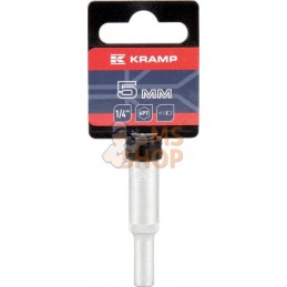 Douille longue 1/4" 6 pans 5 mm | KRAMP Douille longue 1/4" 6 pans 5 mm | KRAMPPR#566106