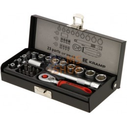 Jeu 23 douilles Mini 1/4" | KRAMP Jeu 23 douilles Mini 1/4" | KRAMPPR#564616