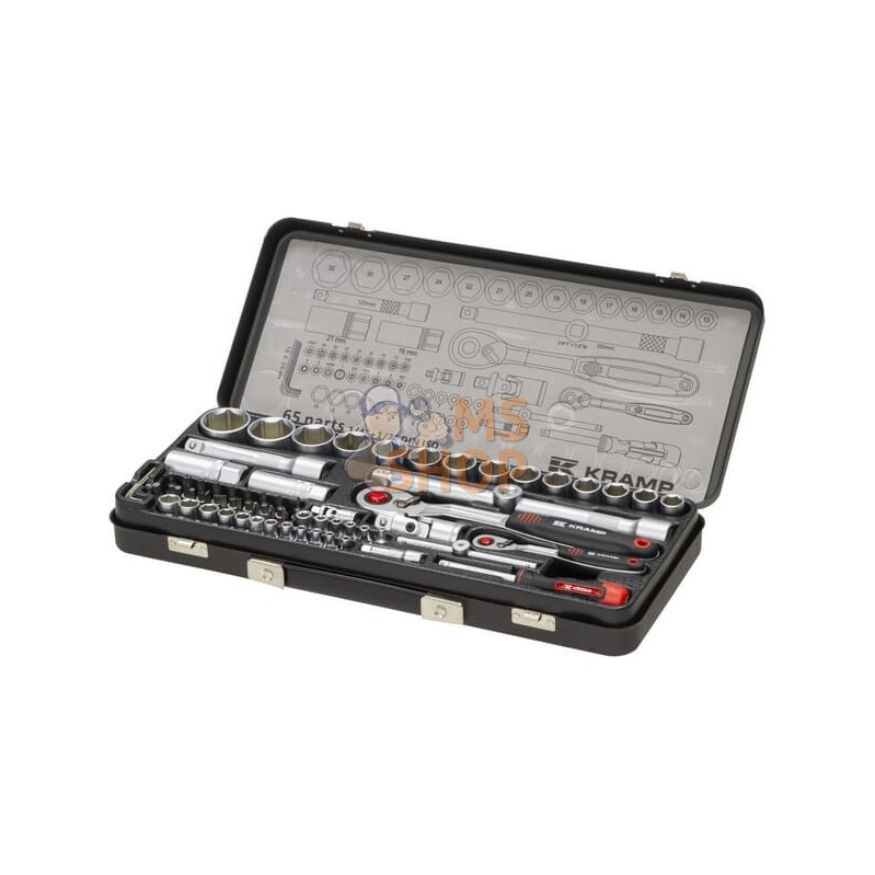 Jeu 65 douilles 1/4" + 1/2" | KRAMP Jeu 65 douilles 1/4" + 1/2" | KRAMPPR#564064 Jeu 65 douilles 1/4" + 1/2" | KRAMP Jeu 65 douilles 1/4" + 1/2" | KRAMPPR#564064