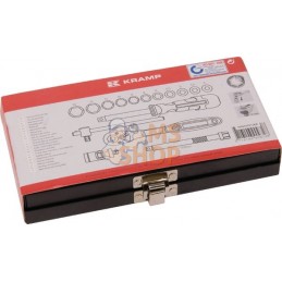 Jeu 16 douilles 1/4" | KRAMP Jeu 16 douilles 1/4" | KRAMPPR#564506