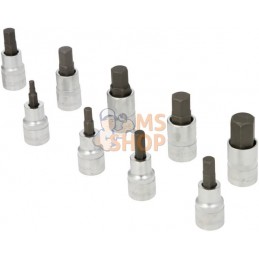 Jeu 9 douilles 1/2" 6 pans, pouce | KRAMP Jeu 9 douilles 1/2" 6 pans, pouce | KRAMPPR#564703