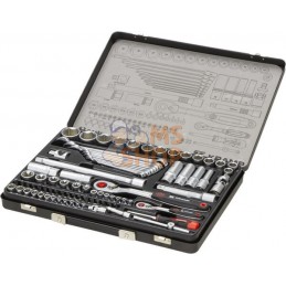 Jeu 82 douilles mixtes 1/4" + 1/2" | KRAMP Jeu 82 douilles mixtes 1/4" + 1/2" | KRAMPPR#564005
