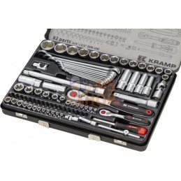 Jeu 82 douilles mixtes 1/4" + 1/2" | KRAMP Jeu 82 douilles mixtes 1/4" + 1/2" | KRAMPPR#564005